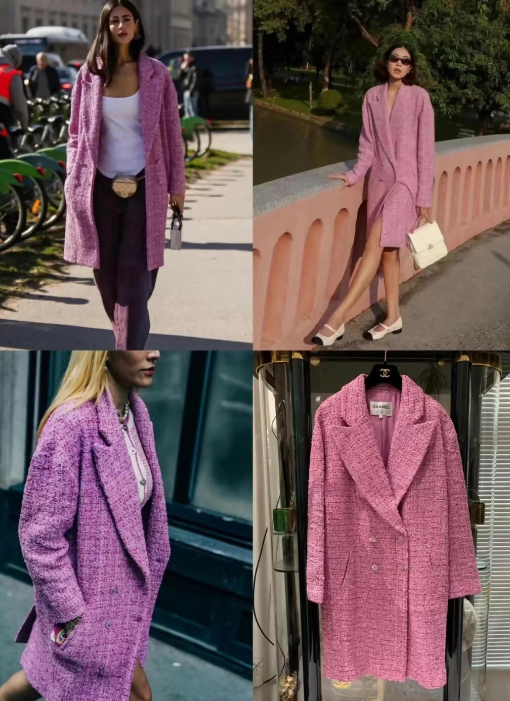 Chanel 22P Pink tweed coat - Image 3