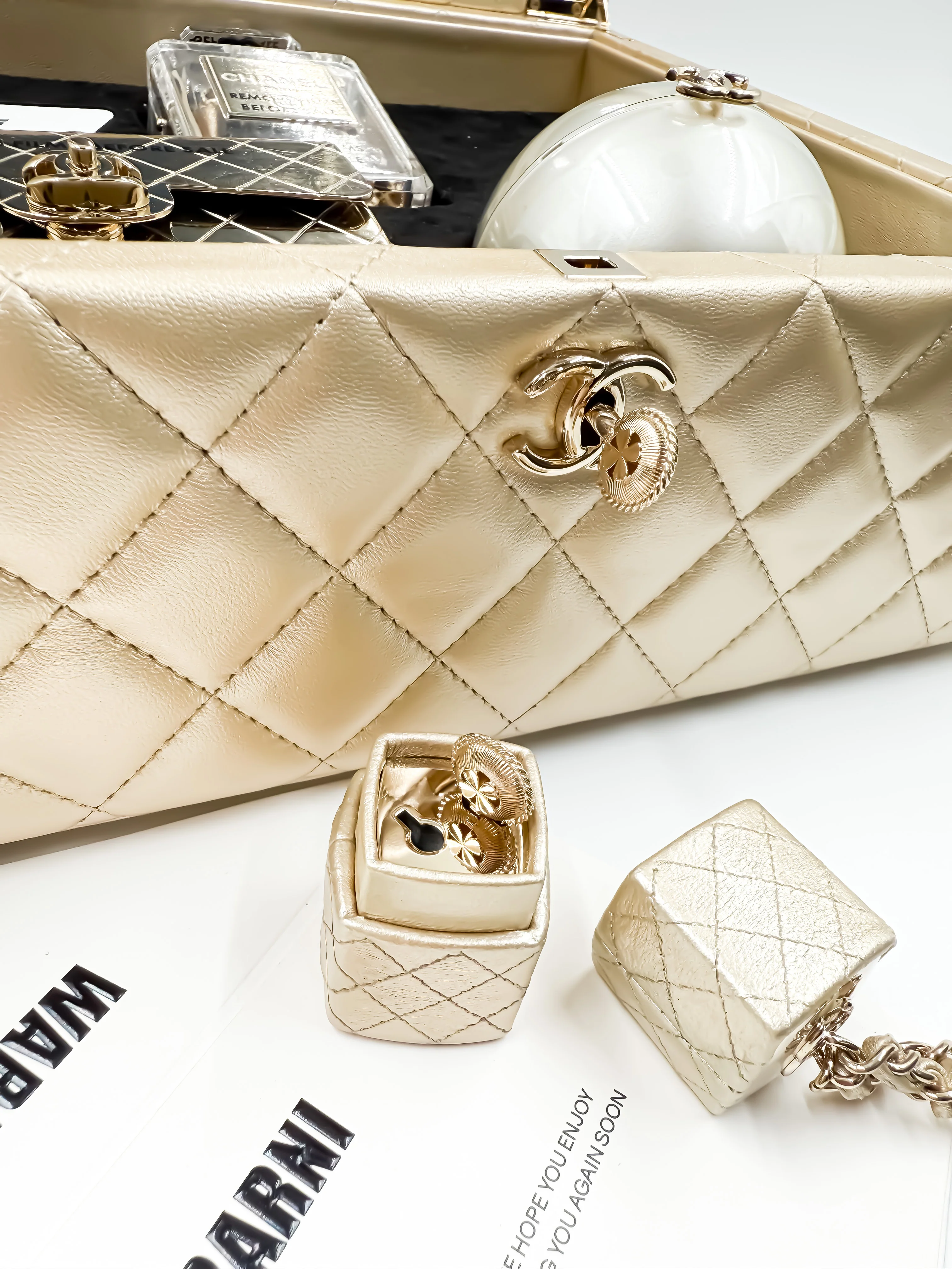 Chanel 22P “Success Story” Set of 3 Mini Minaudières — Limited Edition Collector’s Set - Image 12
