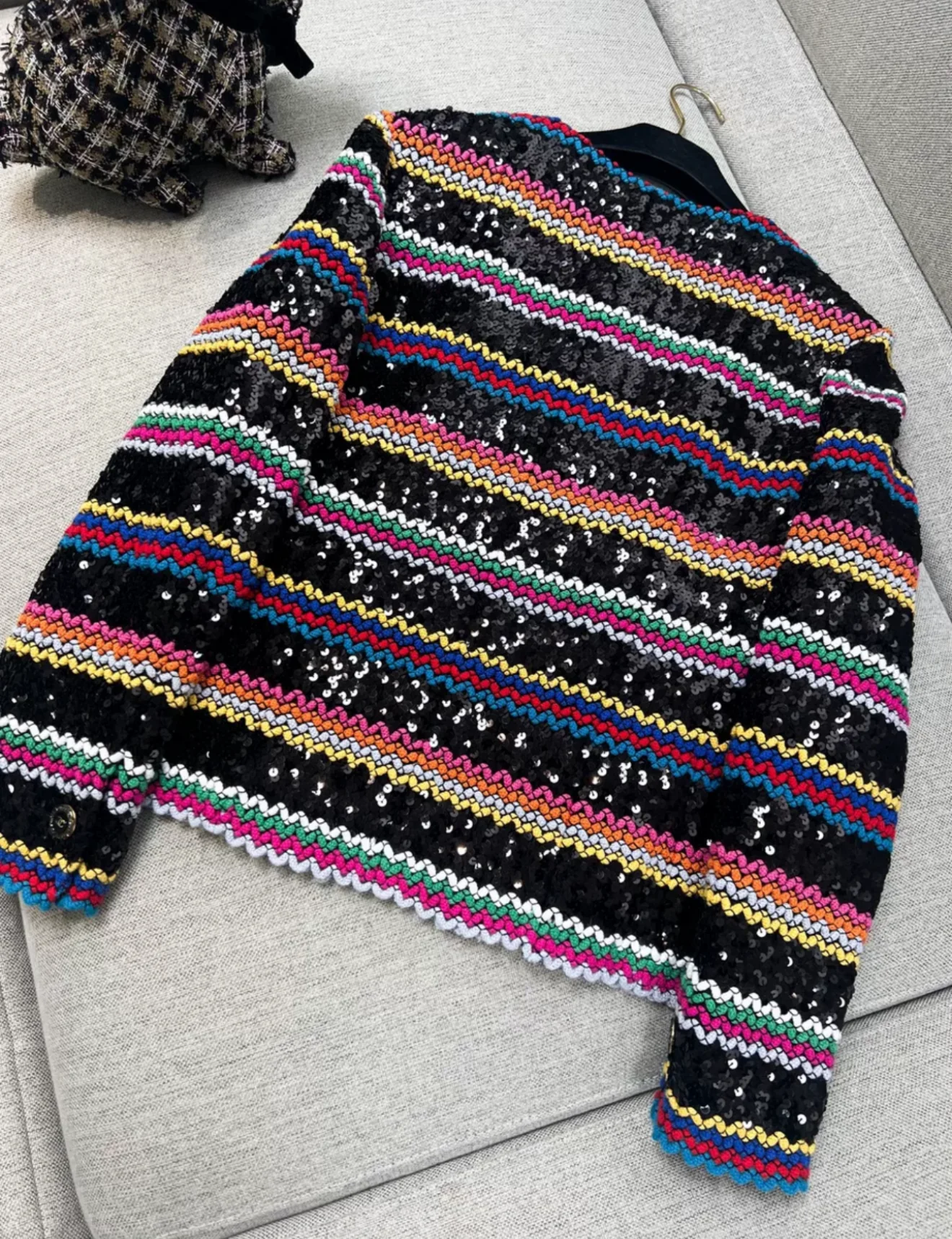 Chanel 22S Black & Multicolor Jacket - Image 3