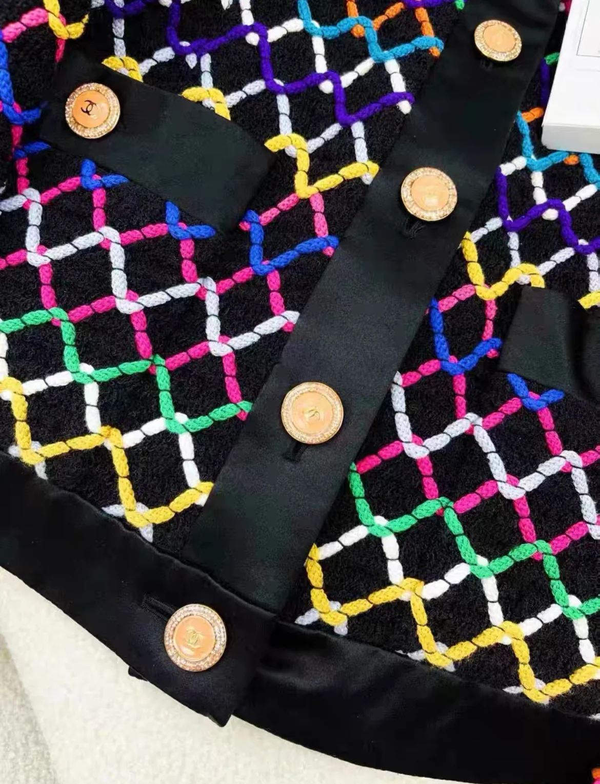 Chanel 22S black & Multicolor jacket size 36 - Image 3