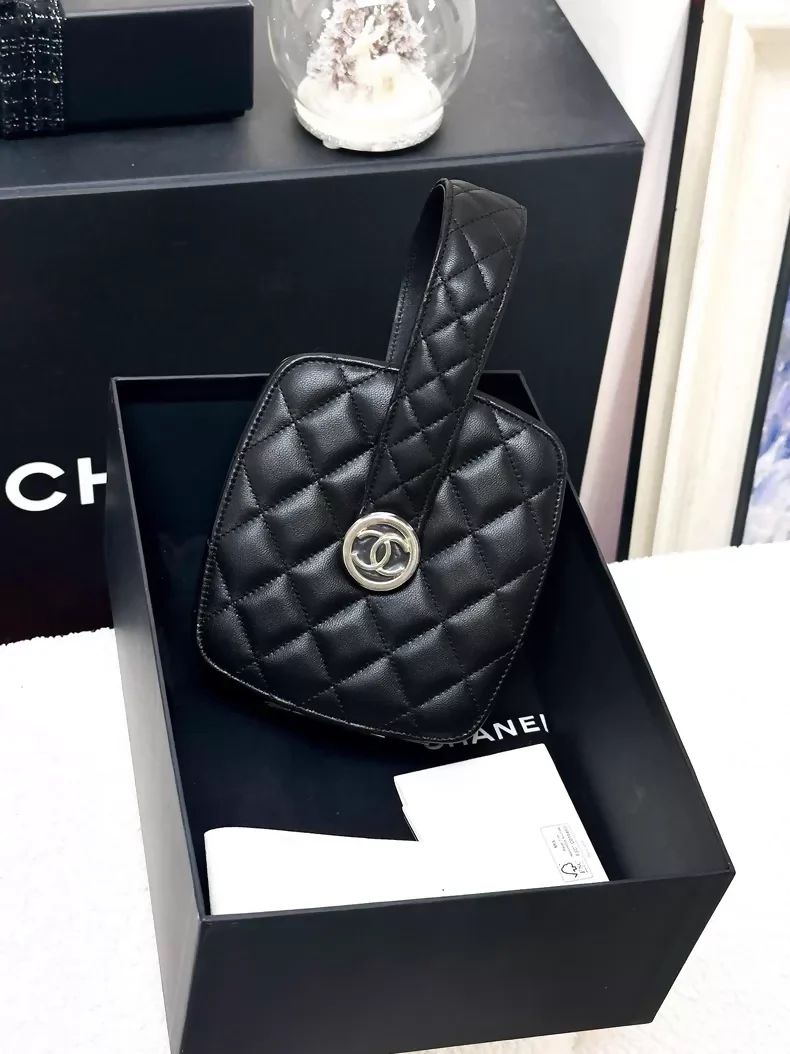 Chanel 22S black make up evening bag