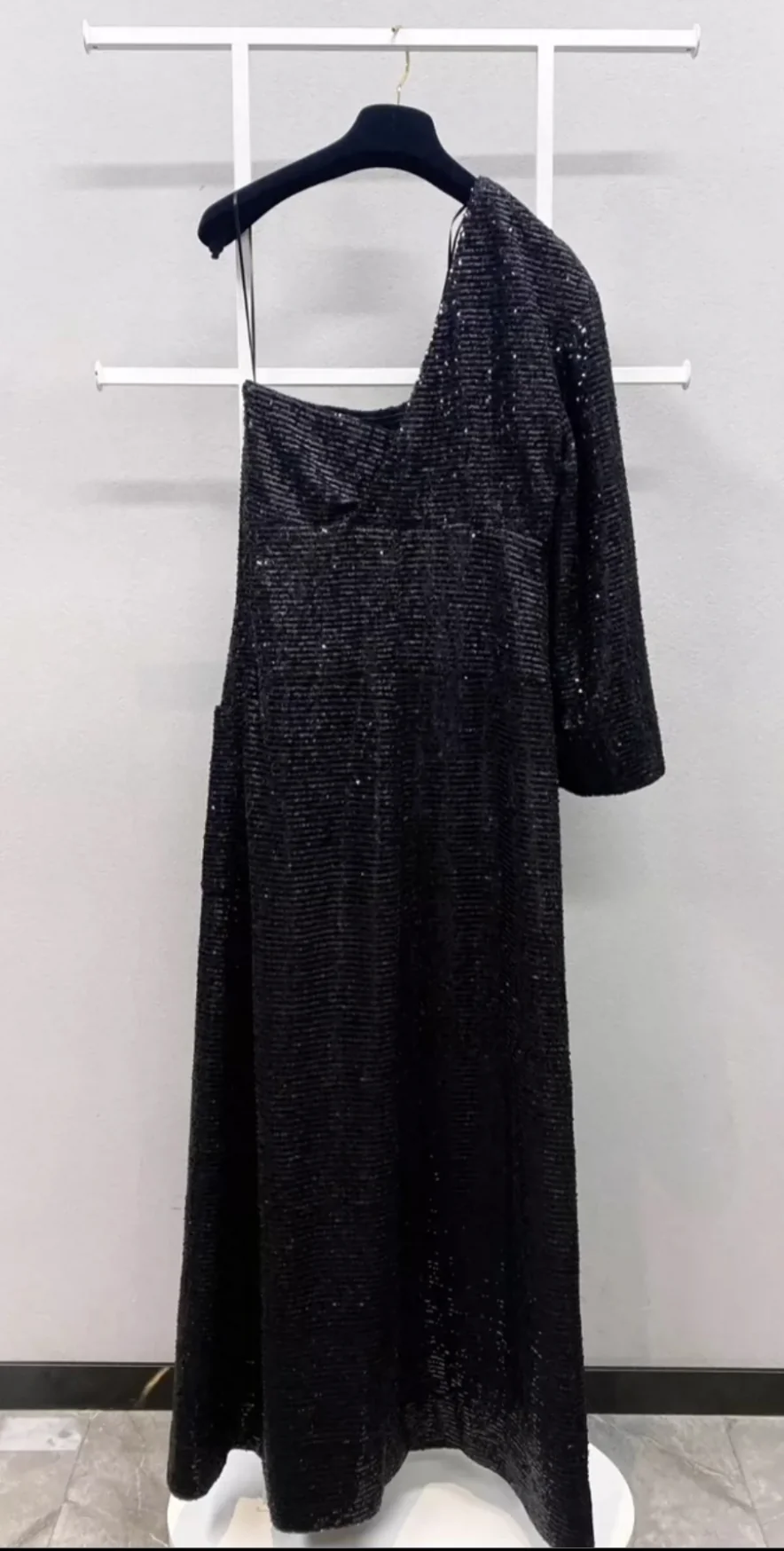 Chanel 22S Glittered Tulle Black Dress - Image 2