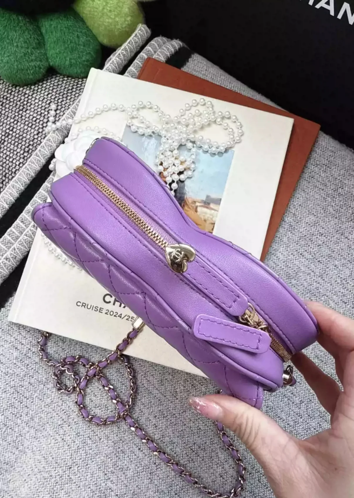 Chanel 22S Purple Heart Bag large - Image 3