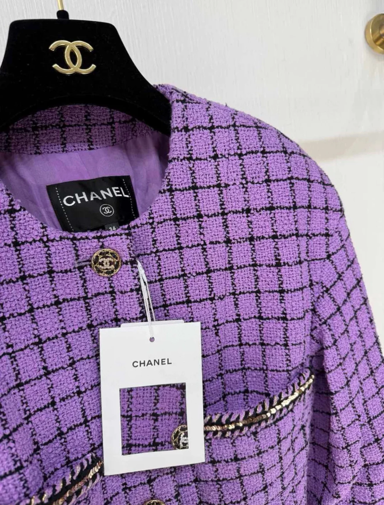 Chanel 22S purple jacket - Image 2