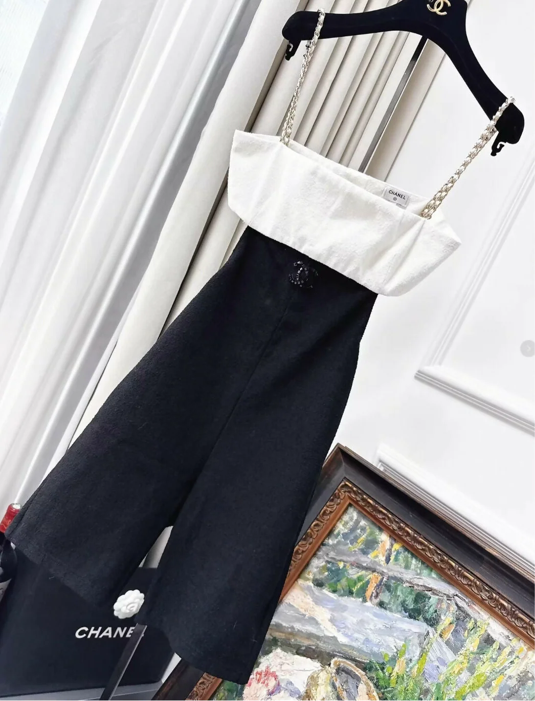 Chanel 22s black/ecru jumpsuit