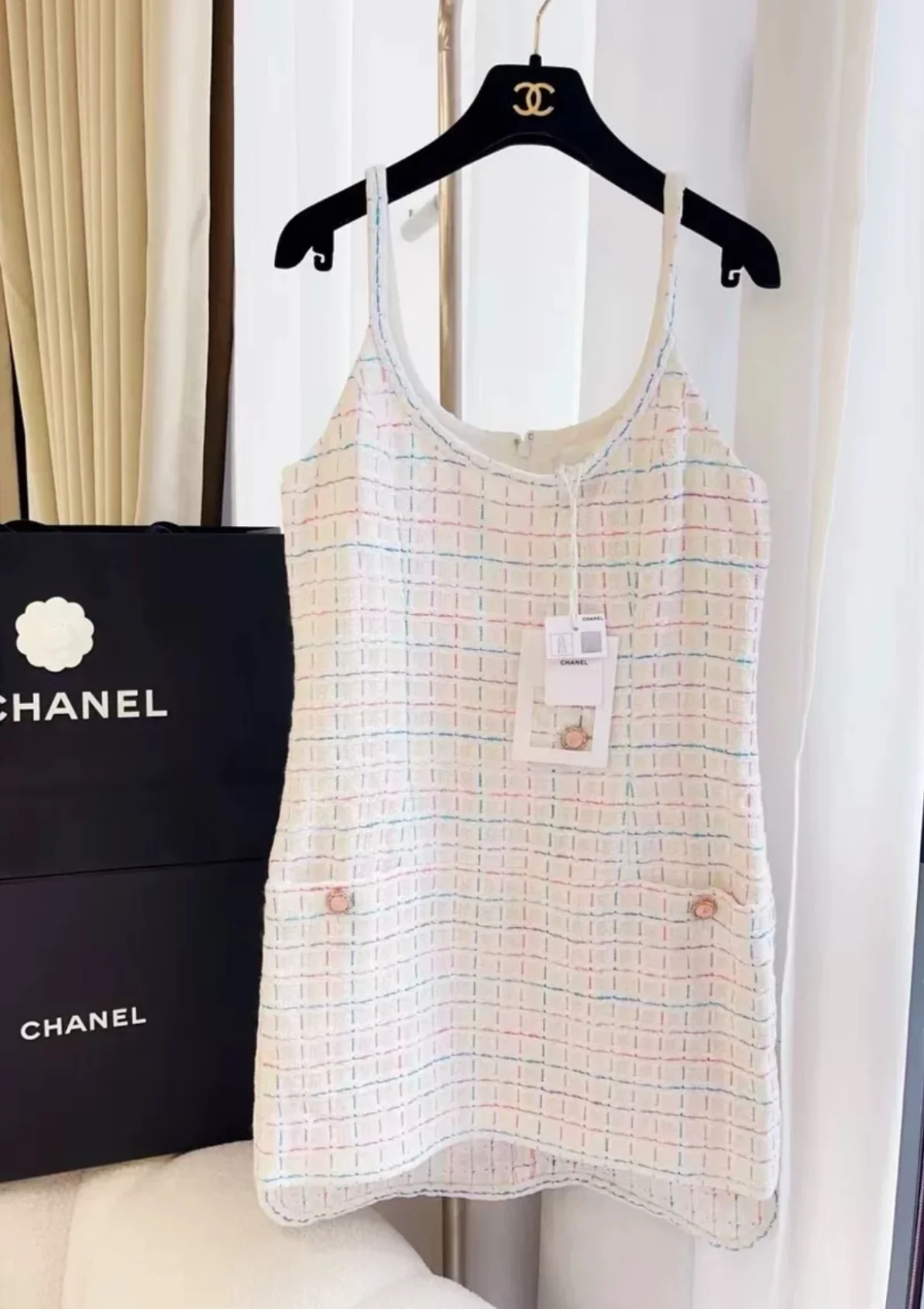 Chanel 22SS white & Multicolor dress - Image 2