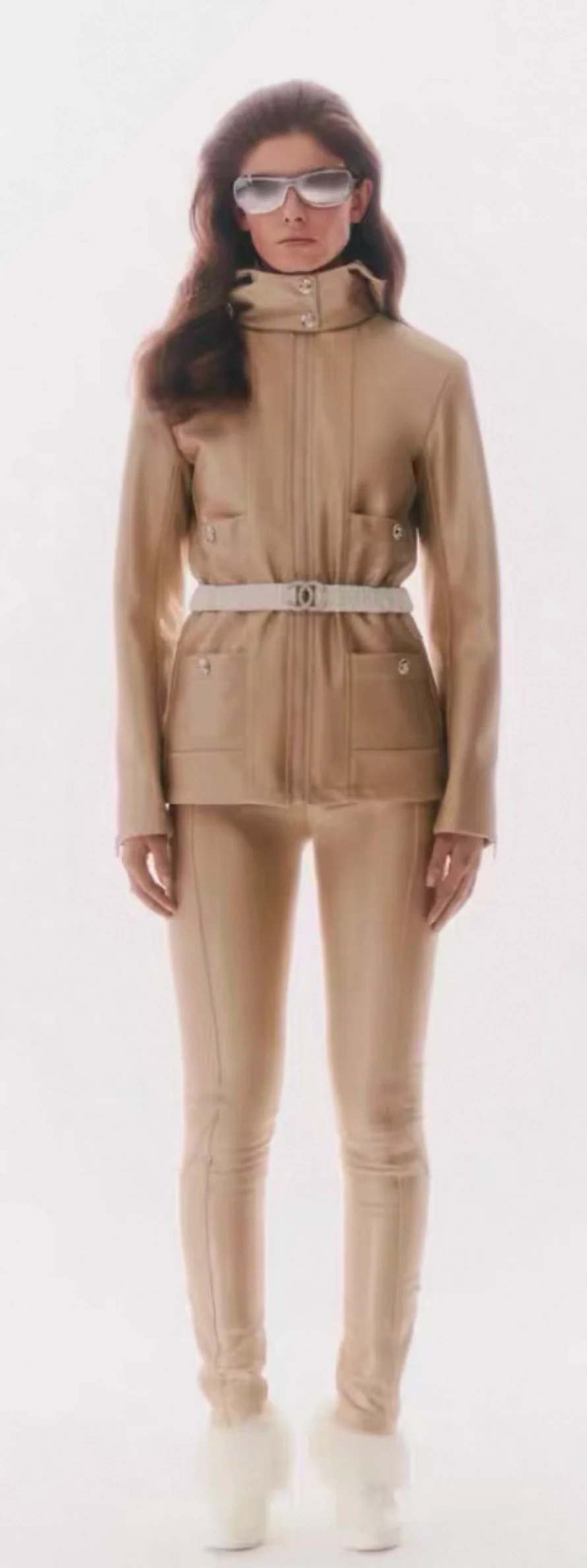 Chanel 23 iridescent champagne gold hooded down jacket - Image 5