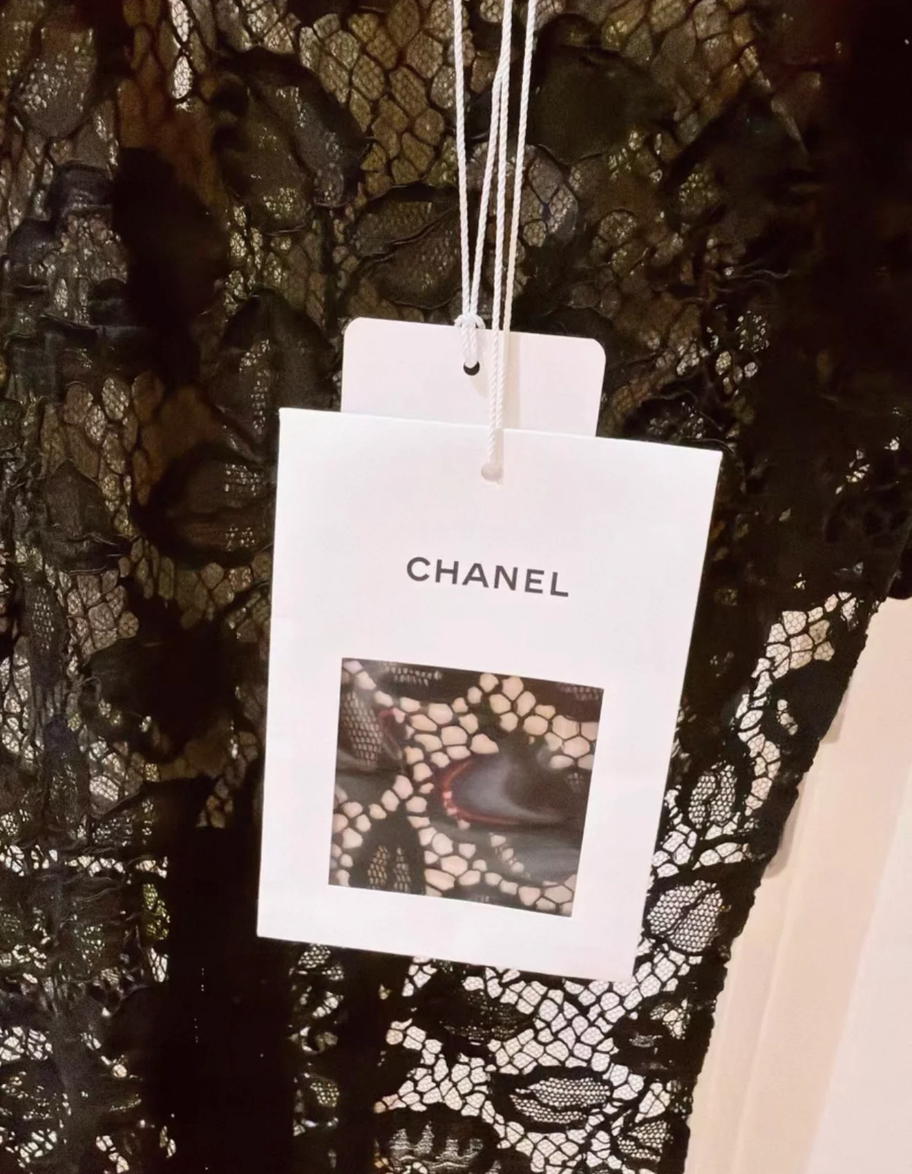 Chanel 23A Black Lace Cover-Up Dress - Image 8