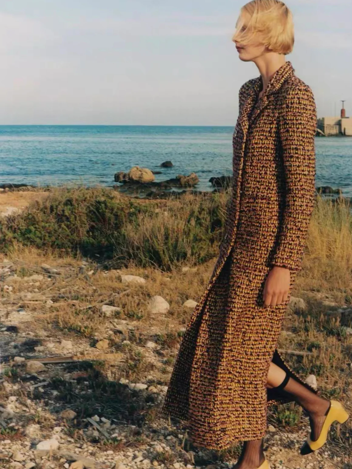 Chanel 23A Multicolor Tweed Long Coat - Image 5