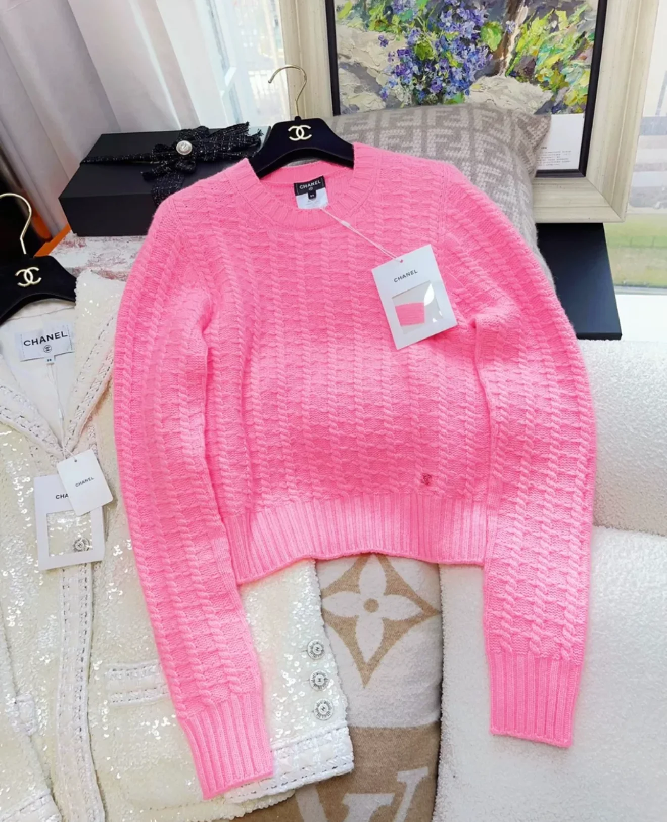 Chanel 23A pink pullover - Image 3