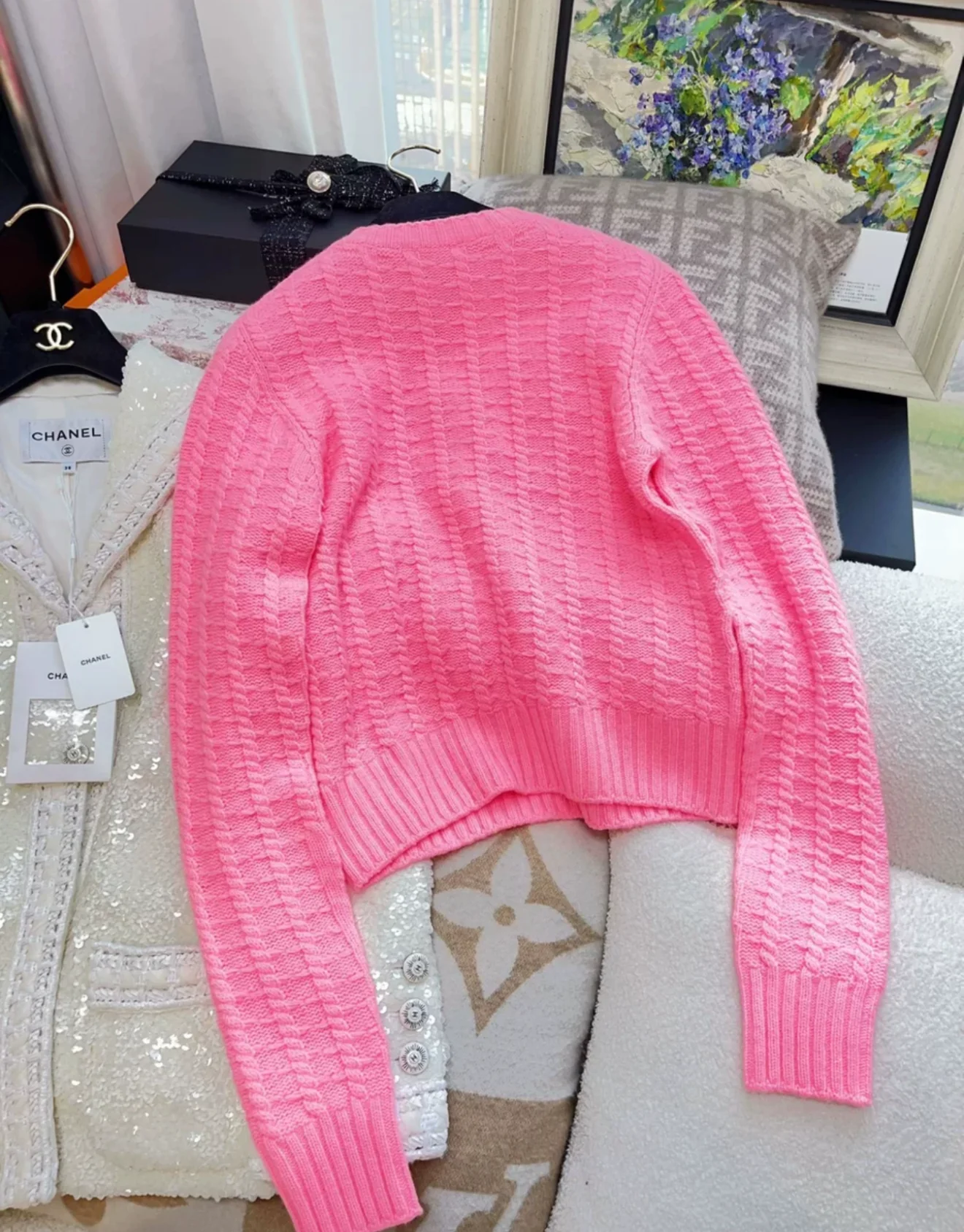 Chanel 23A pink pullover - Image 5