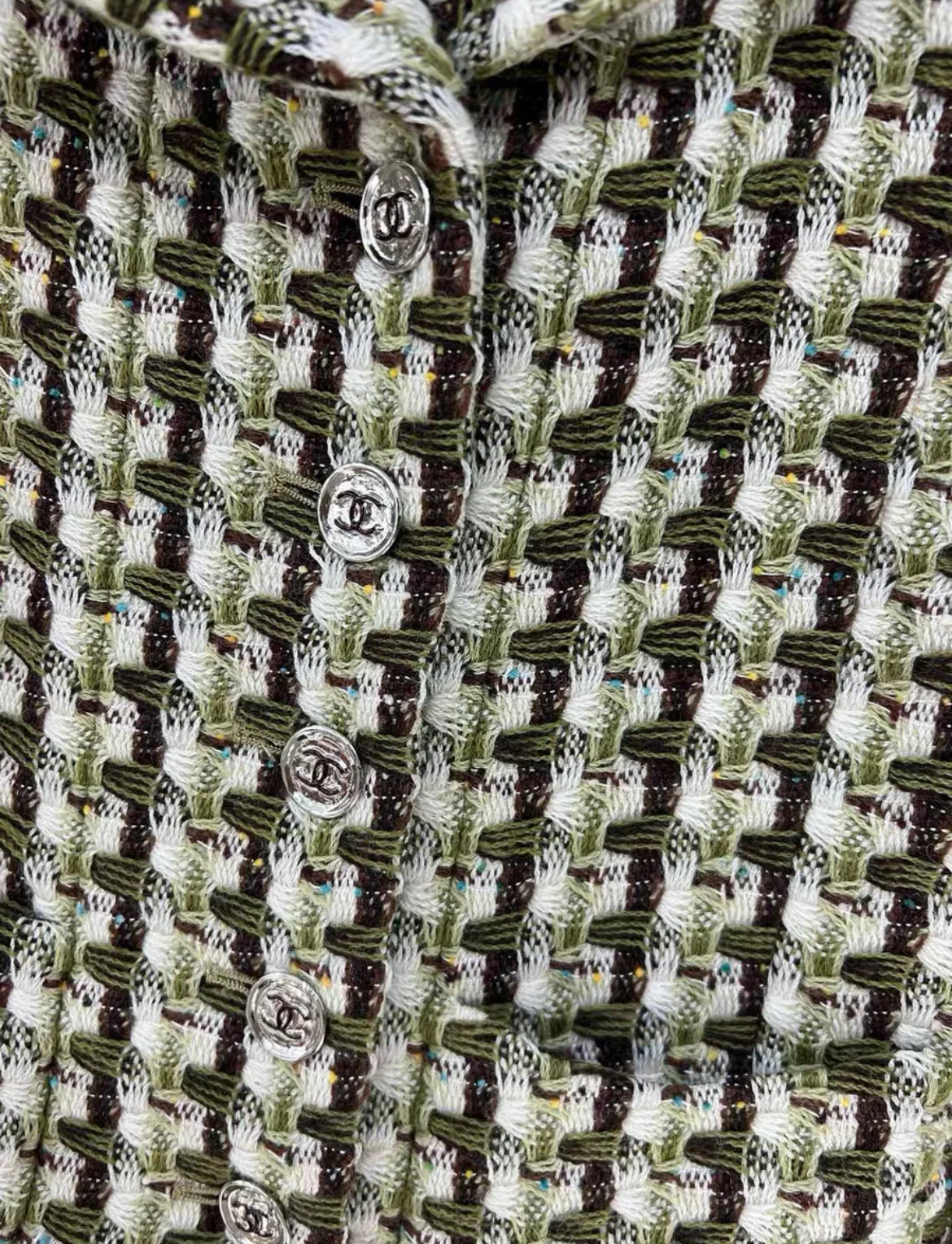 Chanel 23A wool tweed jacked size 36 - Image 5