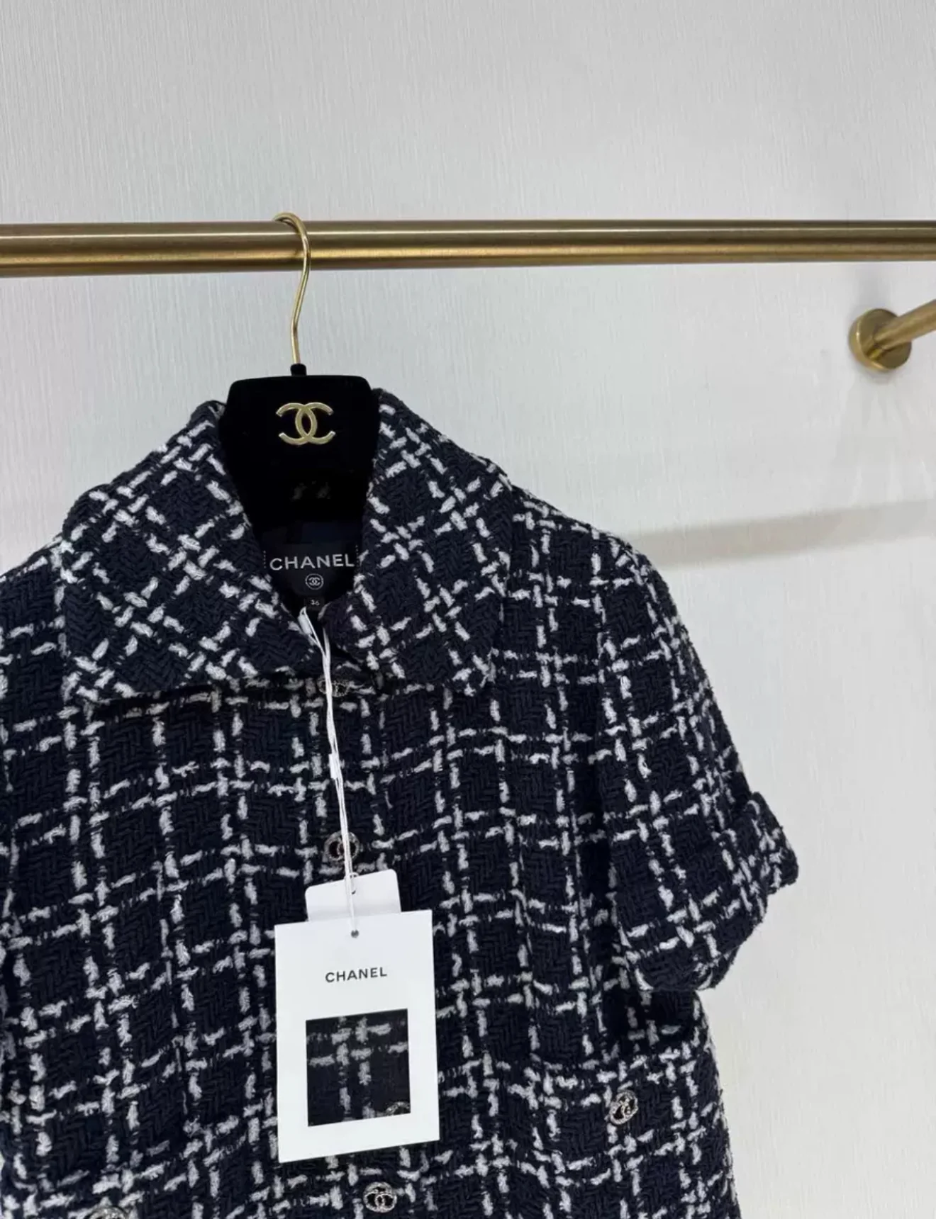 Chanel 23B tweed dress - Image 2