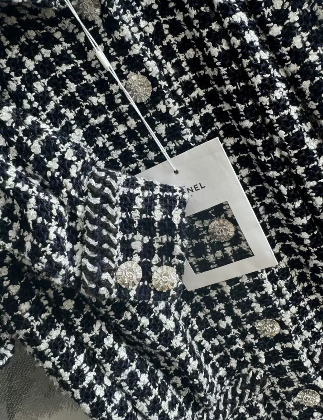 Chanel 23C Black Glittered Tweed Jumpsuit - Image 3