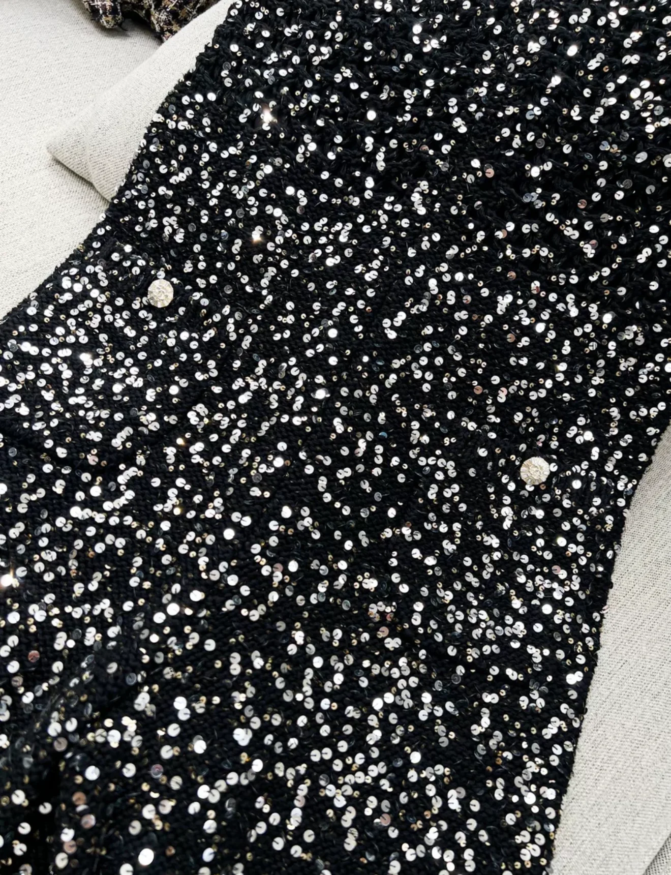 Chanel 23C Black Sequin Jumpsuit - Image 4
