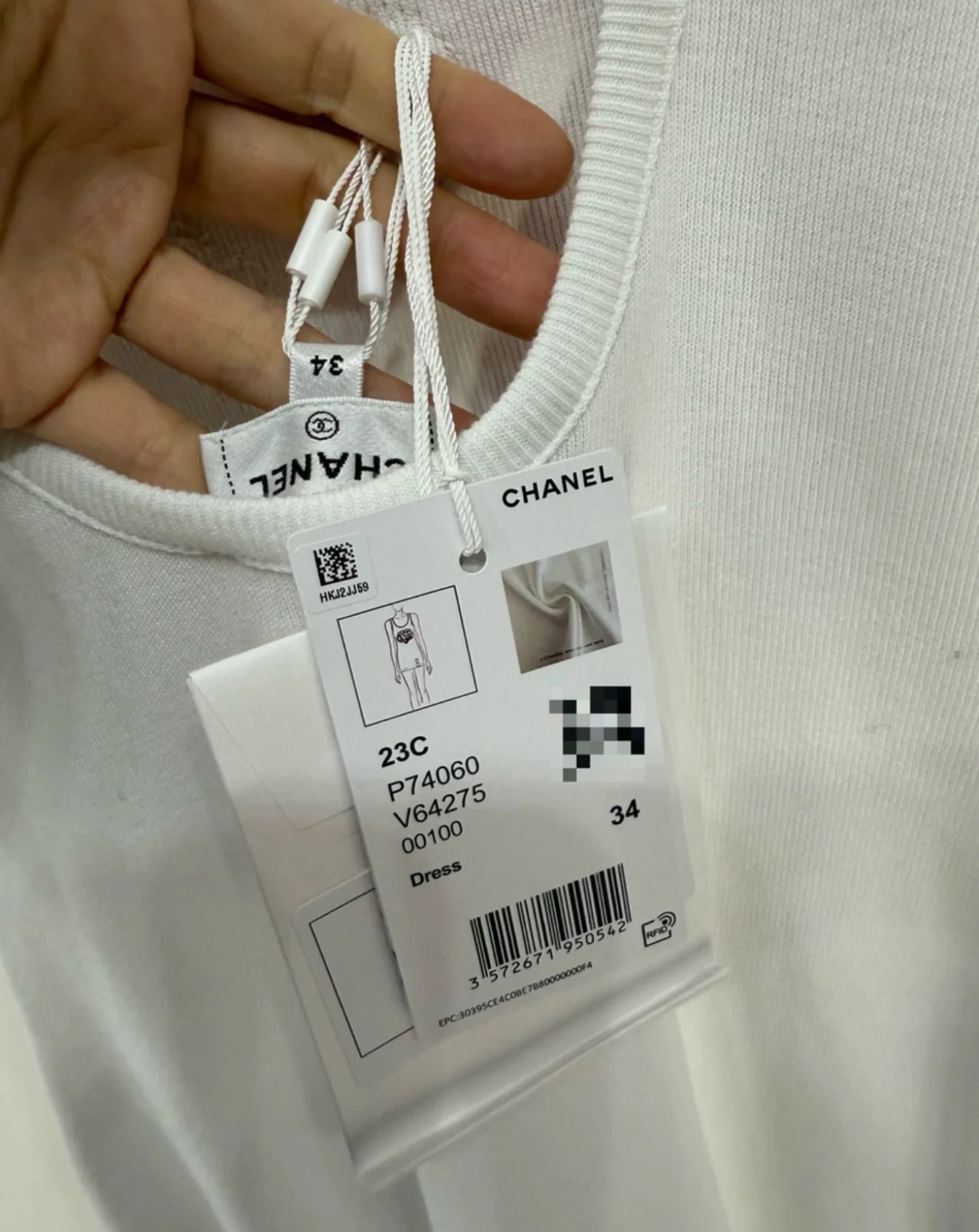 Chanel 23C Formula 1 White Dress - Image 5
