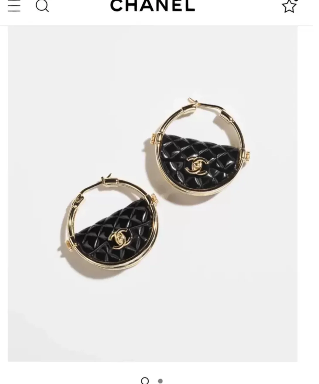 Chanel 23c hula hoop long earrings - Image 3