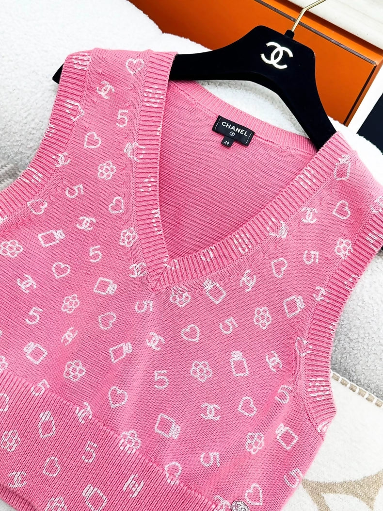 Chanel 23c pink vest top - Image 2