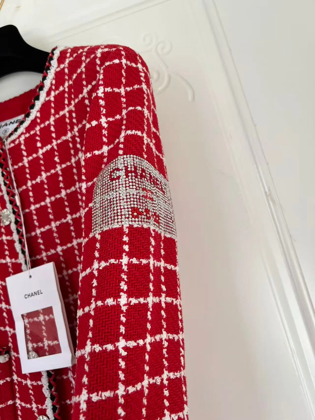 Chanel 23C Red tweed jumpsuit - Image 4