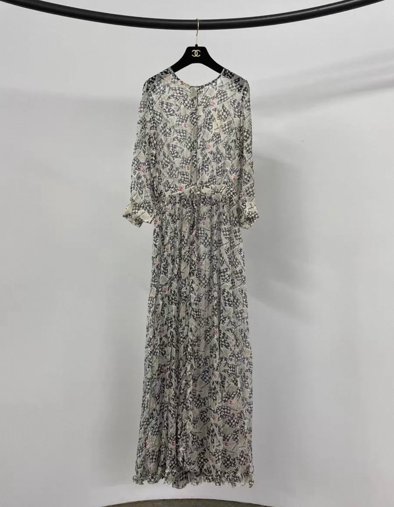 Chanel 23C silk print maxi dress - Image 6