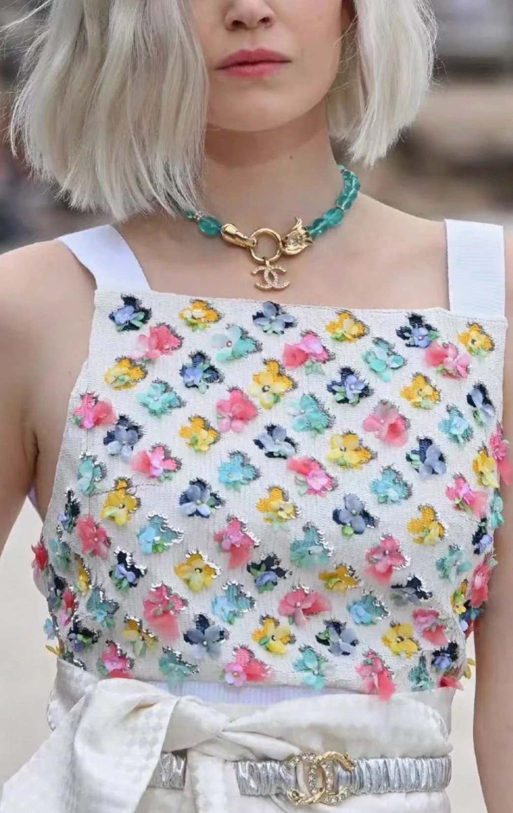 Chanel 23C White & multicolor top