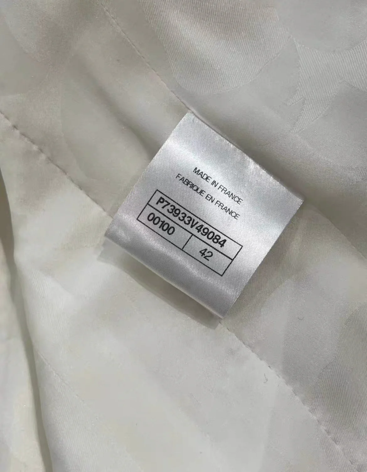 Chanel 23C white wool jacket size 42 - Image 6