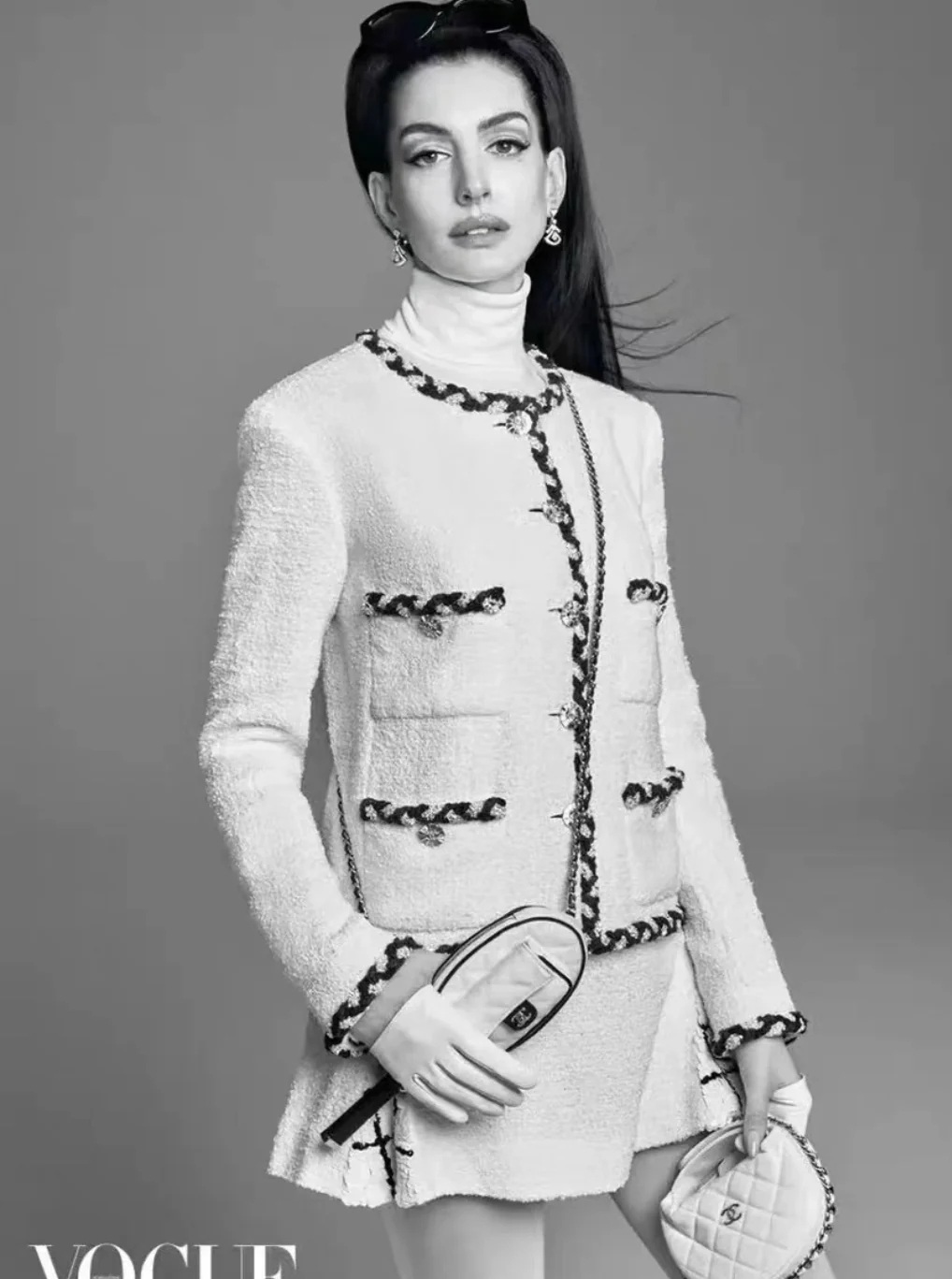 Chanel 23C white wool jacket size 42 - Image 8
