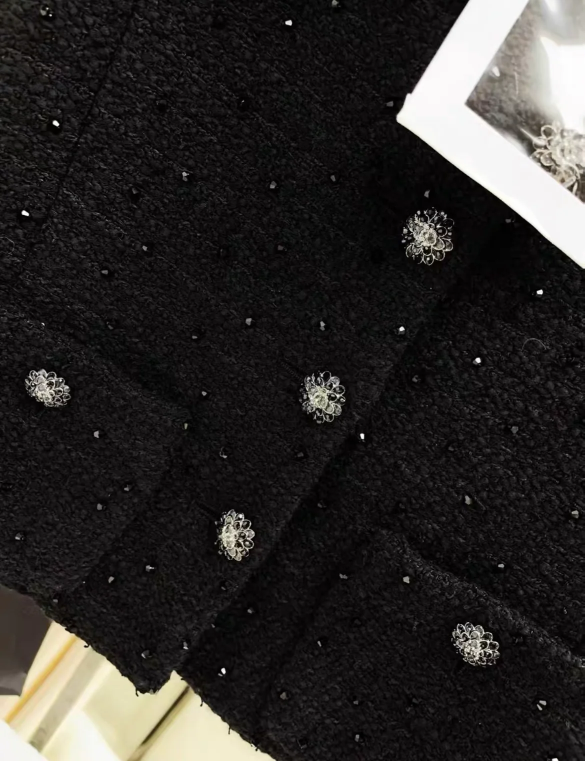 Chanel 23k black tweed vest size 38 - Image 3