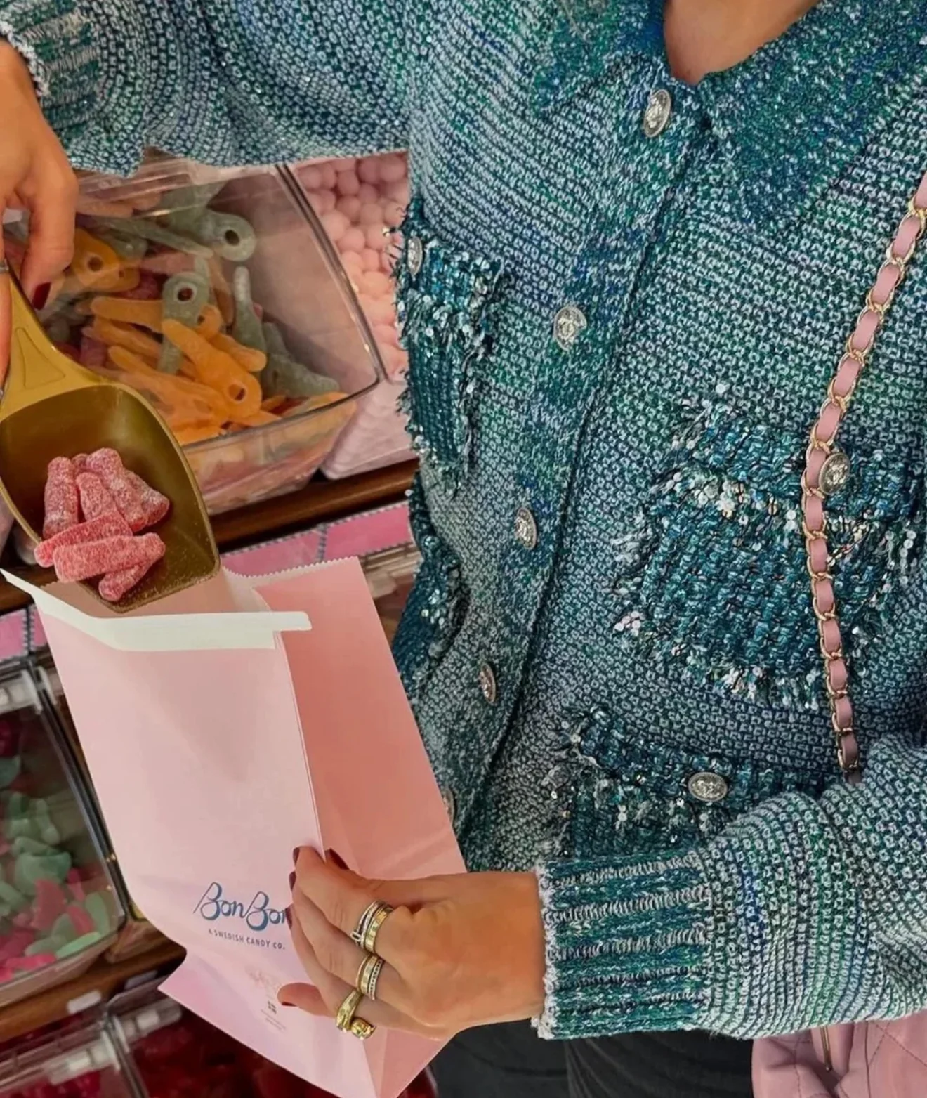 Chanel 23K blue tweed jacket - Image 2