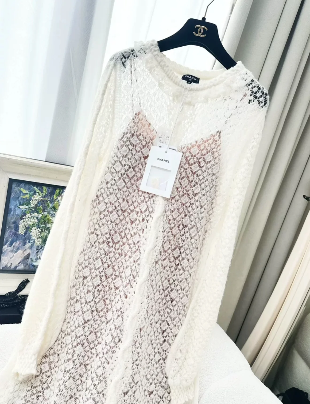 Chanel 23K Ecru wool dress - Image 2