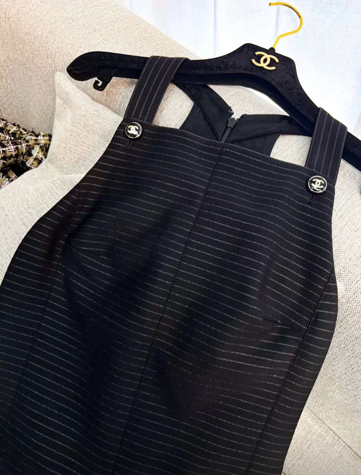 Chanel 23P black dress size 38 - Image 2