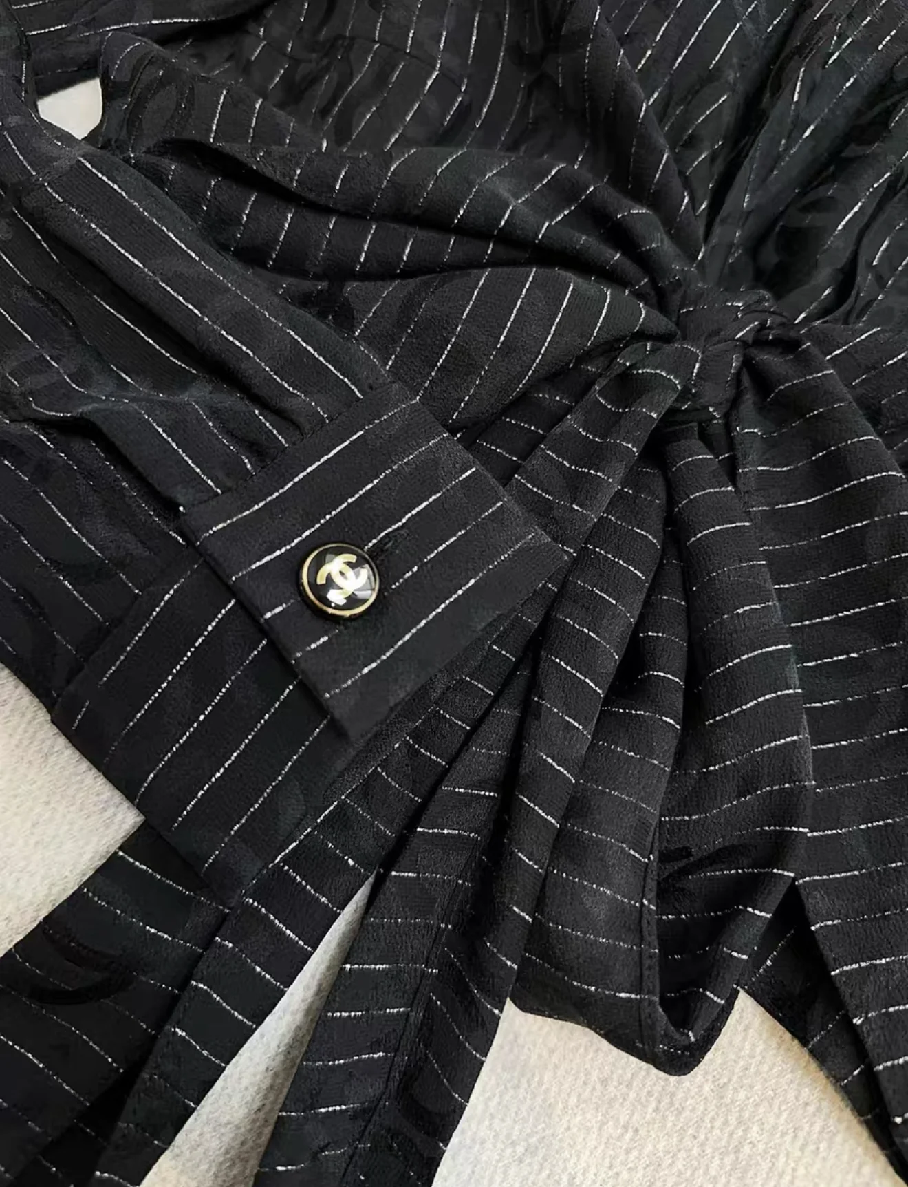 Chanel 23P Black shirt - Image 3