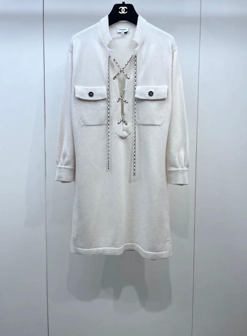 Chanel 23P ecru dress