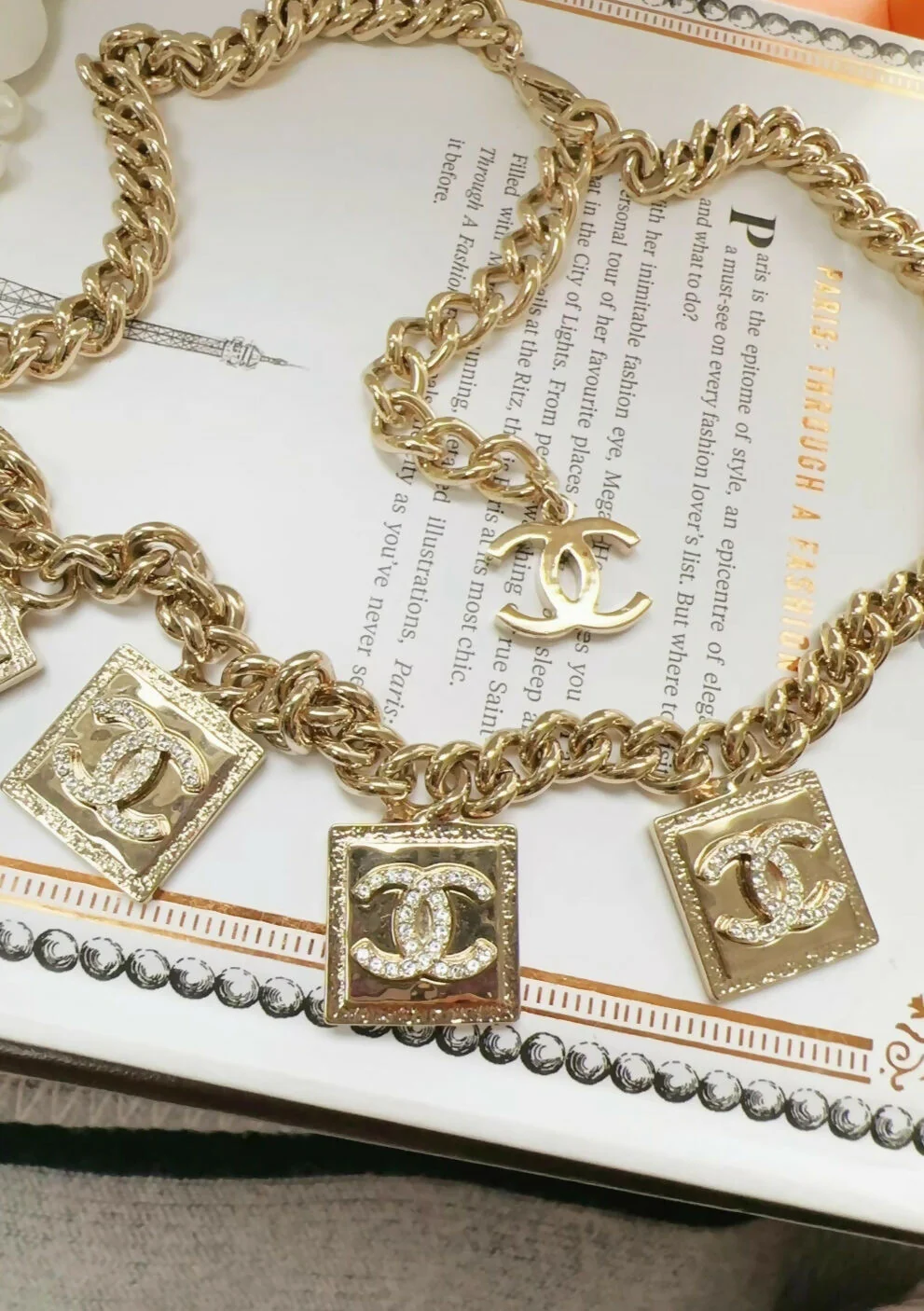 Chanel 23p CC square logo necklace - Image 2