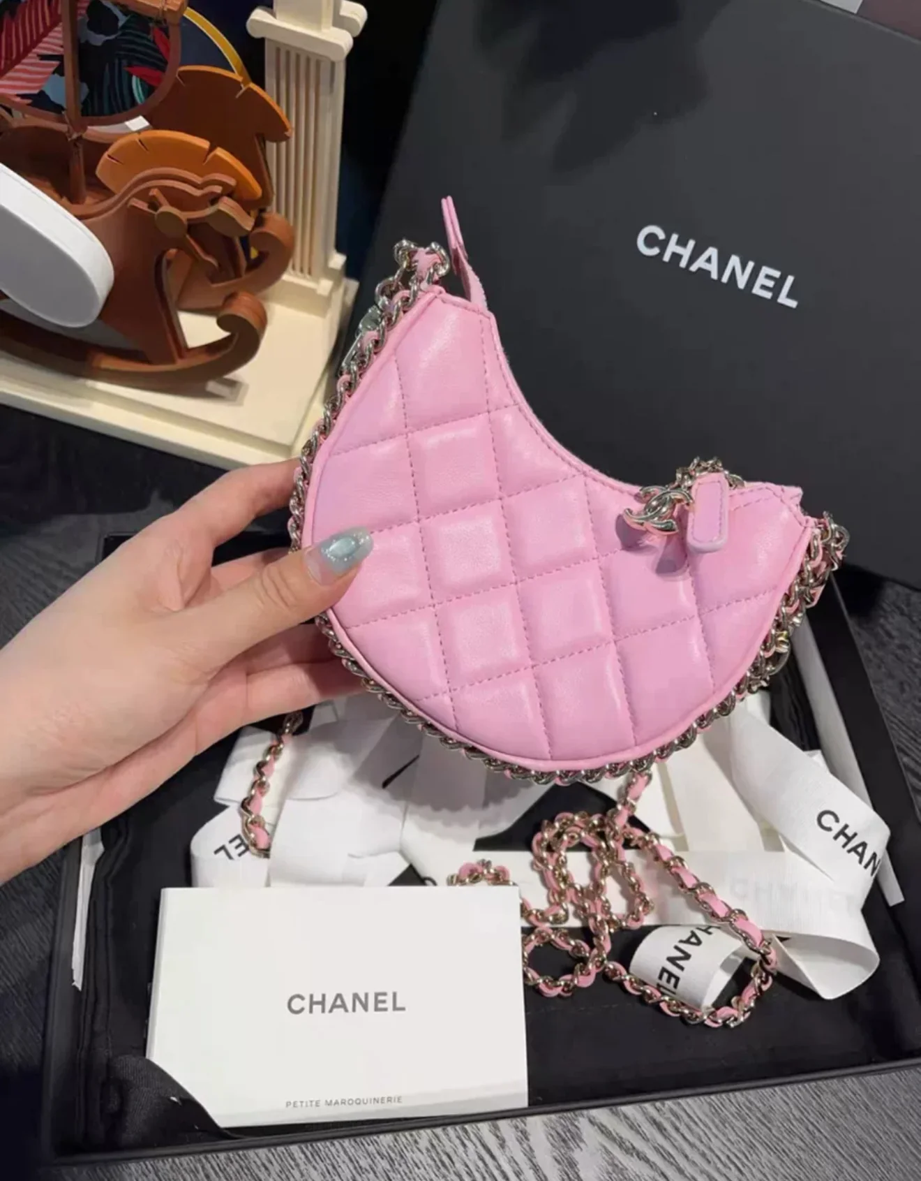 Chanel 23P Pink Moon Bag Mini - Image 2