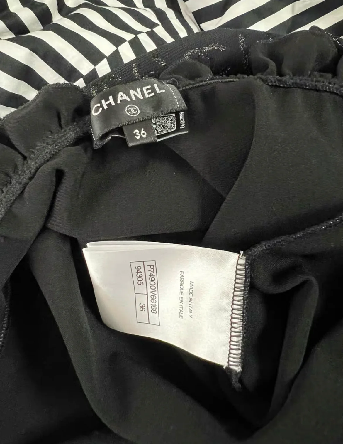 Chanel 23S Black Ruffle CC Logo Swimsuit size 36 - Image 5