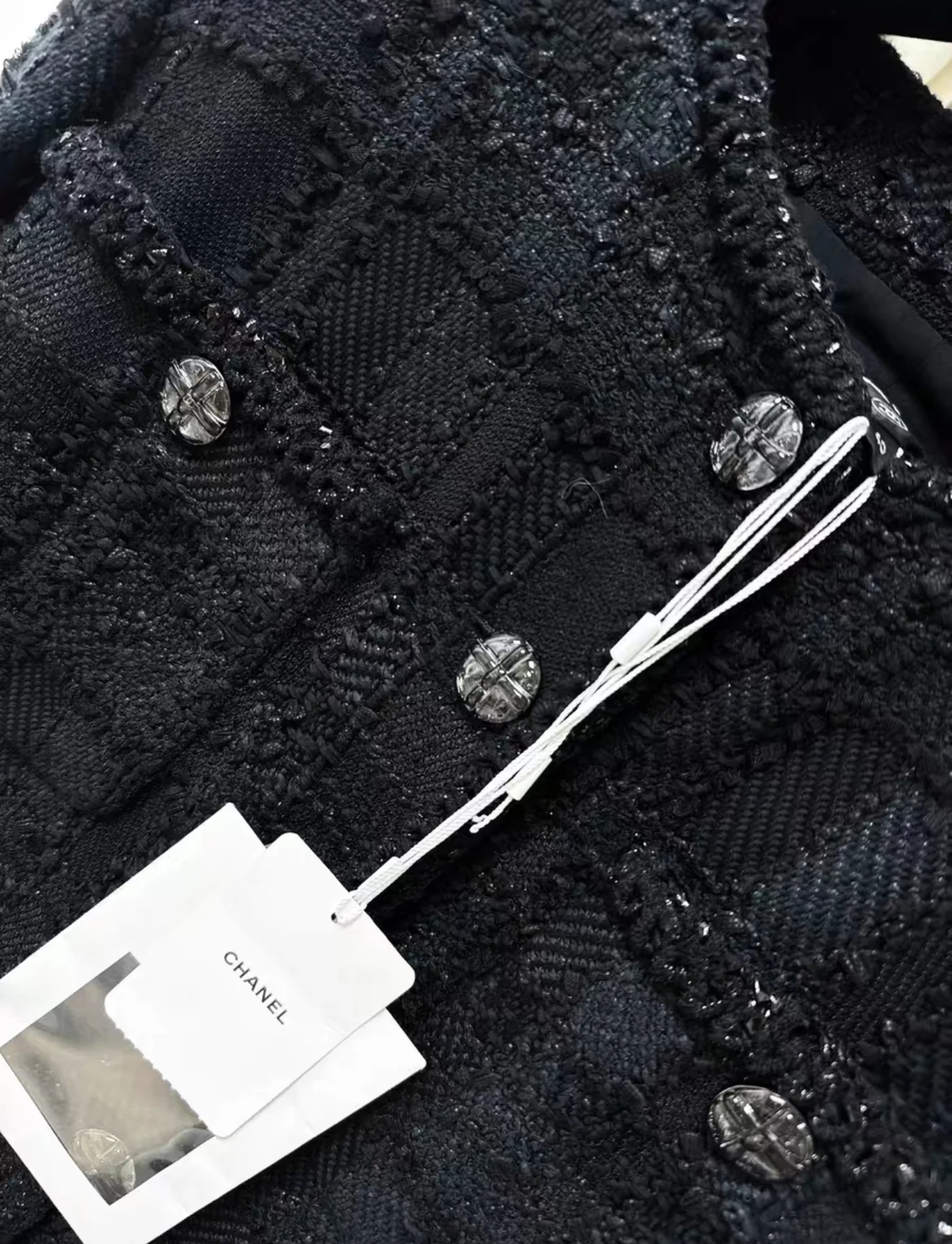 Chanel 23S black tweed dress - Image 3