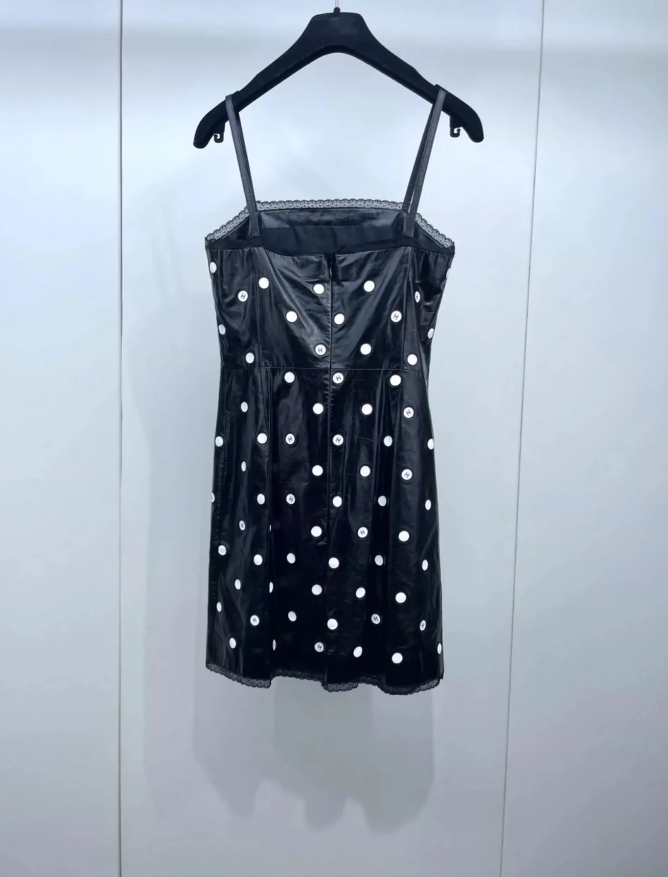 Chanel 23S black & white leather dress - Image 2