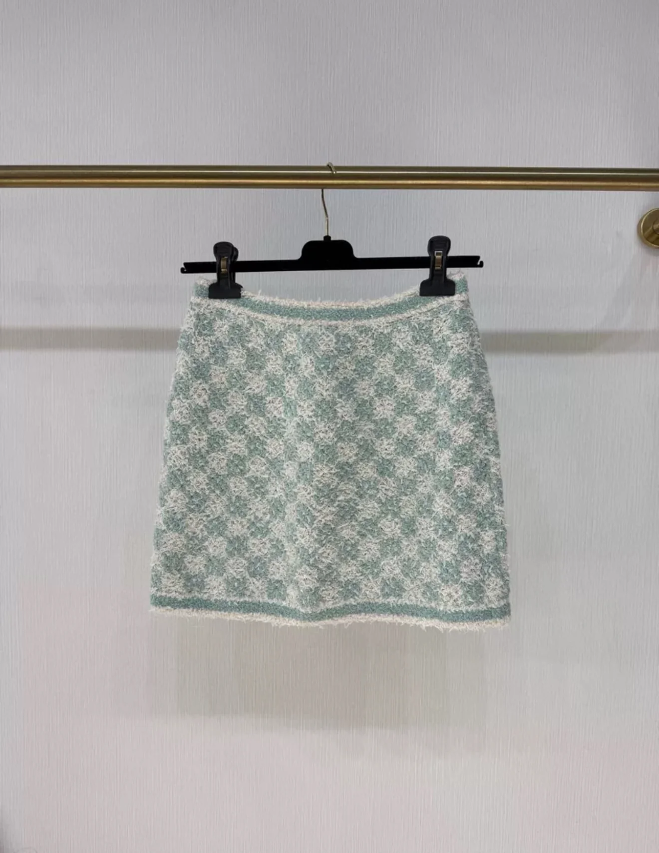 Chanel 23S Green Tweed Skirt - Image 3