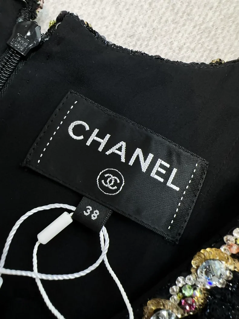 Chanel 23S black tweed dress - Image 5