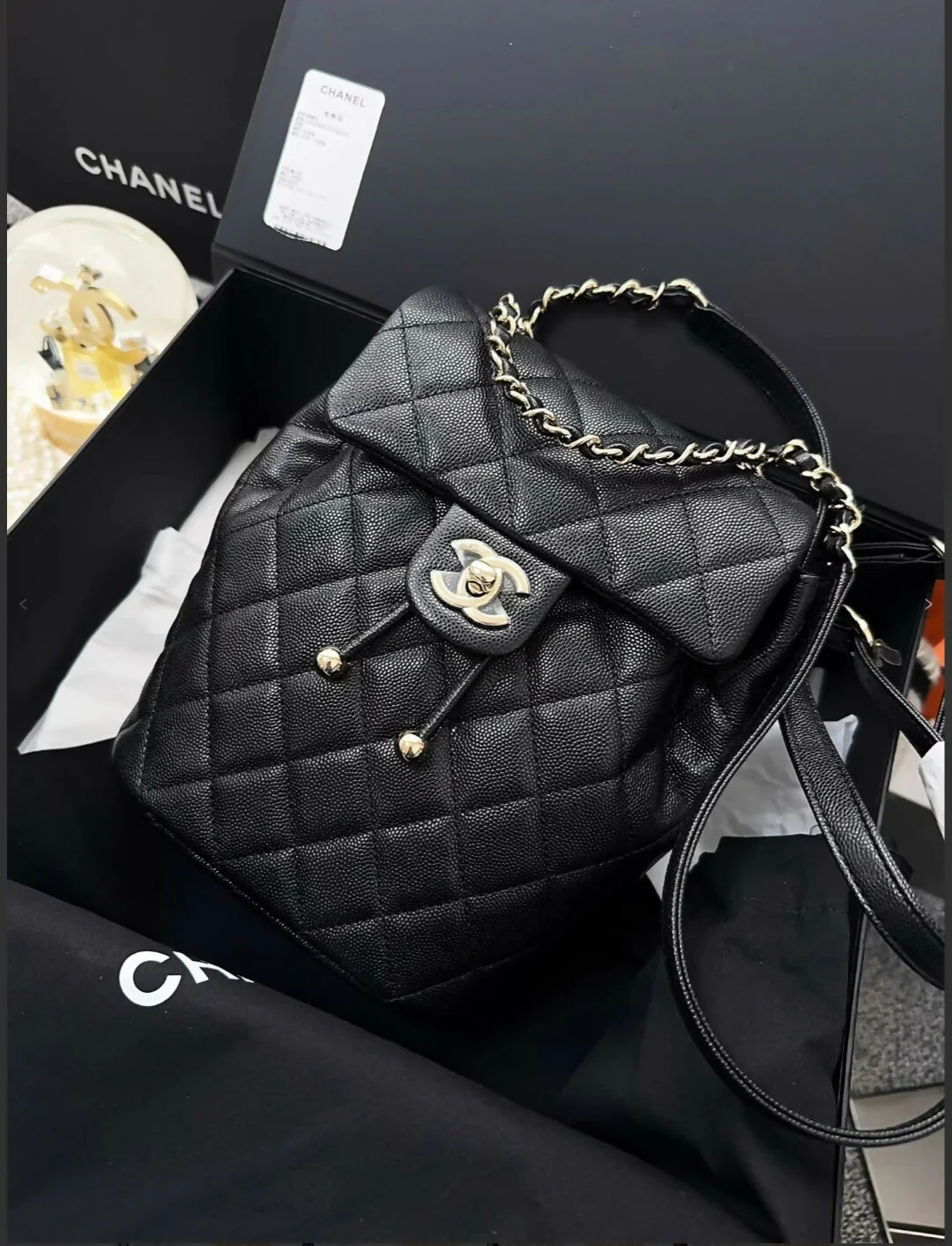 Chanel 23s spring and summer show model duma Salzburg backpack