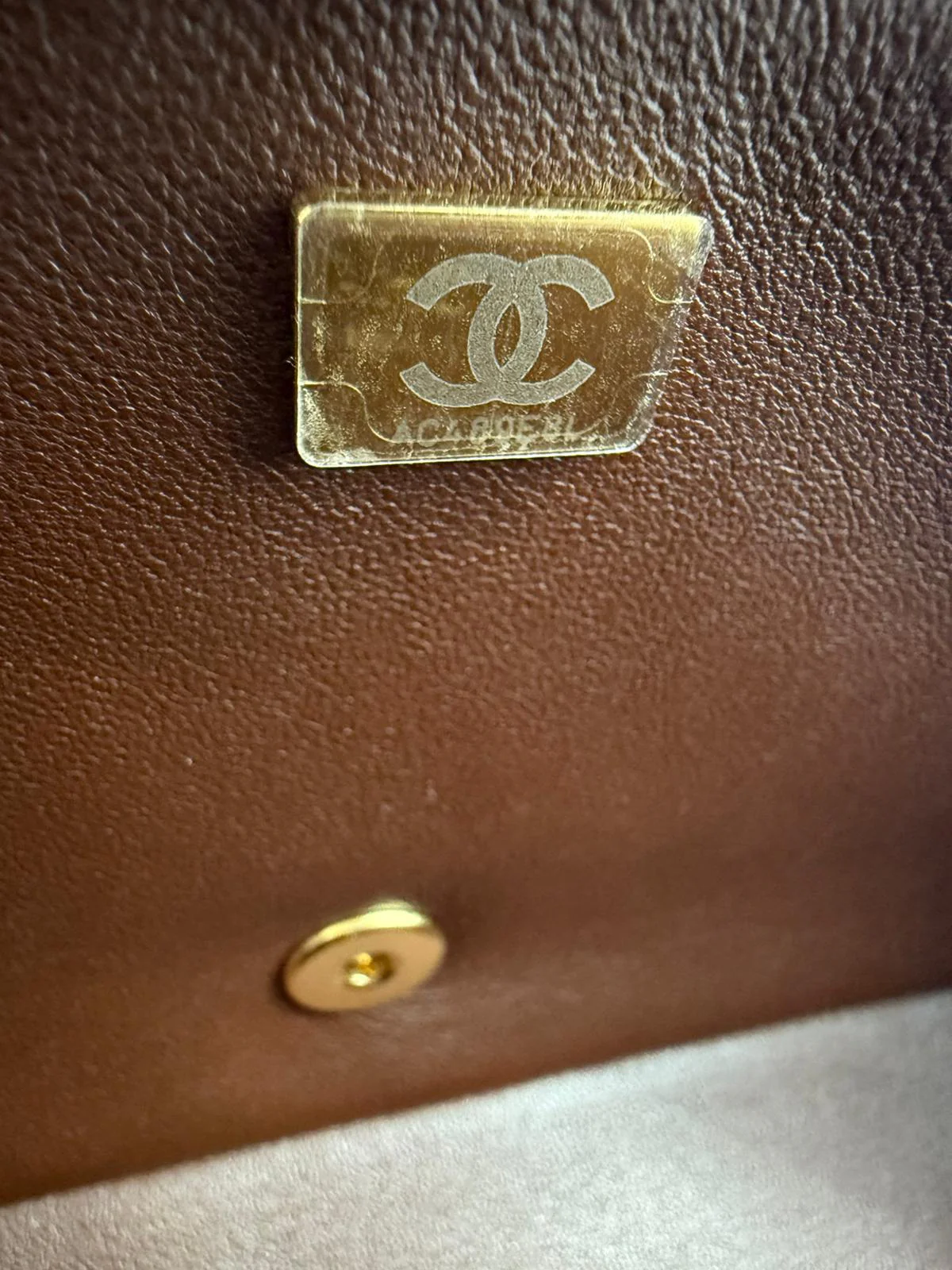 Chanel 24K Shearling Fur & Brown Leather Flap Bag — Statement Seasonal Piece - Image 4