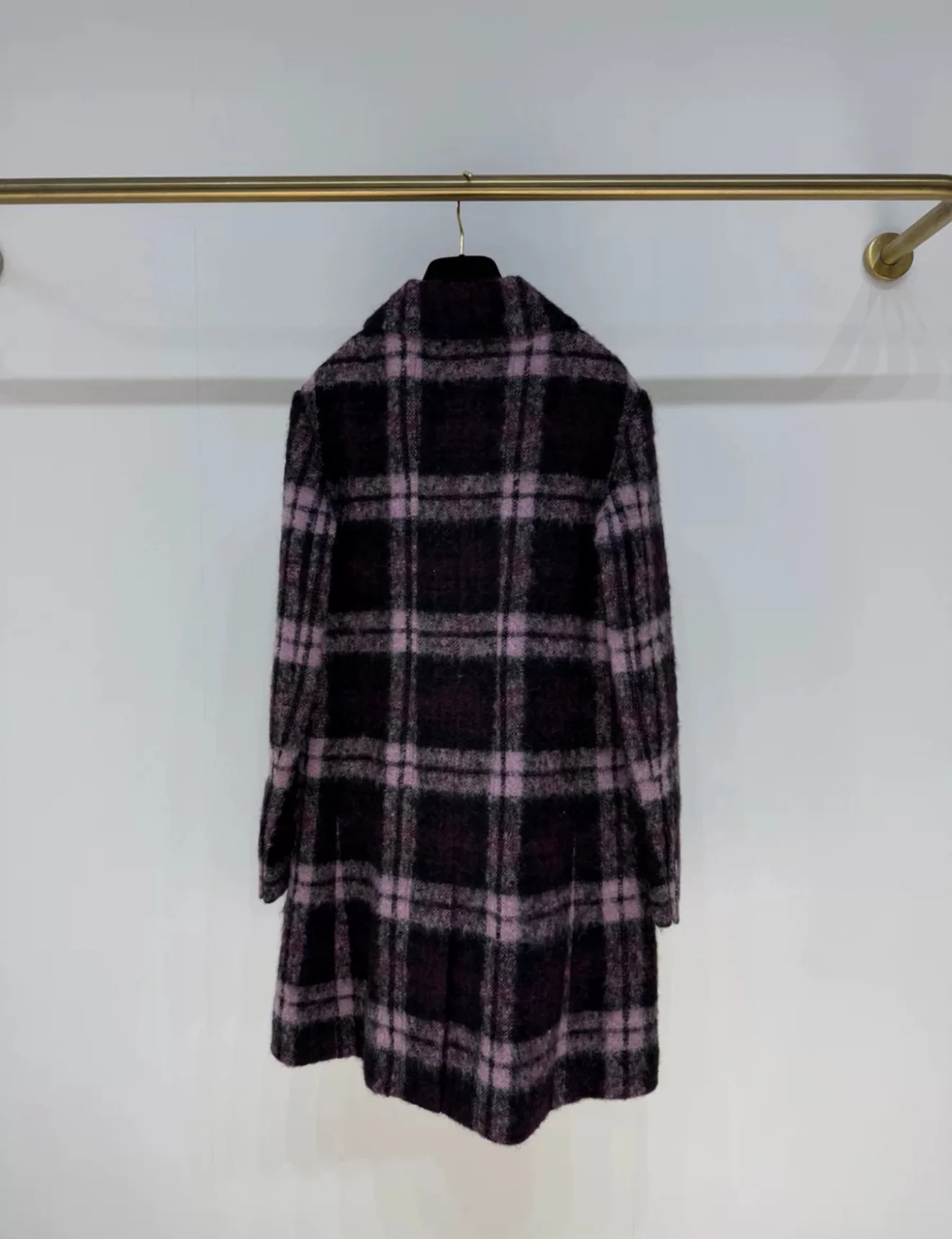 Chanel 24A pink & black wool coat - Image 5