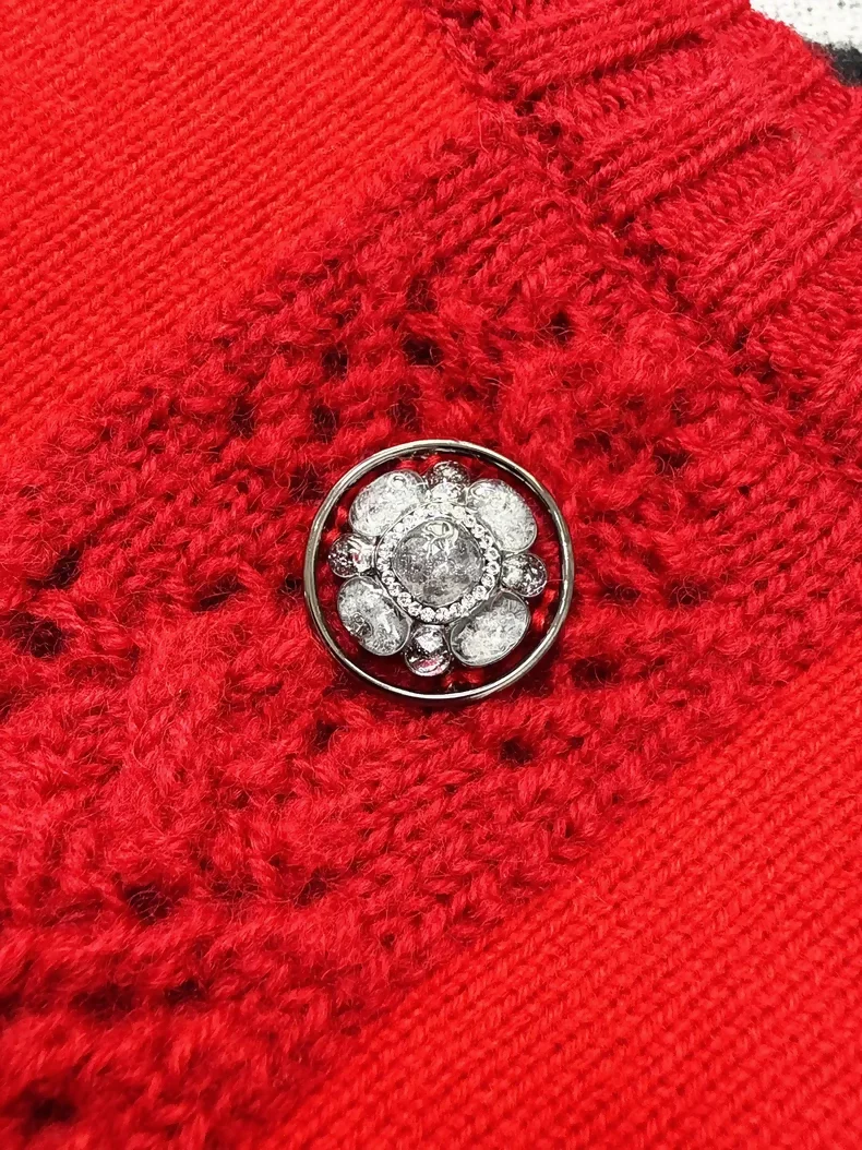 Chanel 24A Red Knit sweater - Image 2