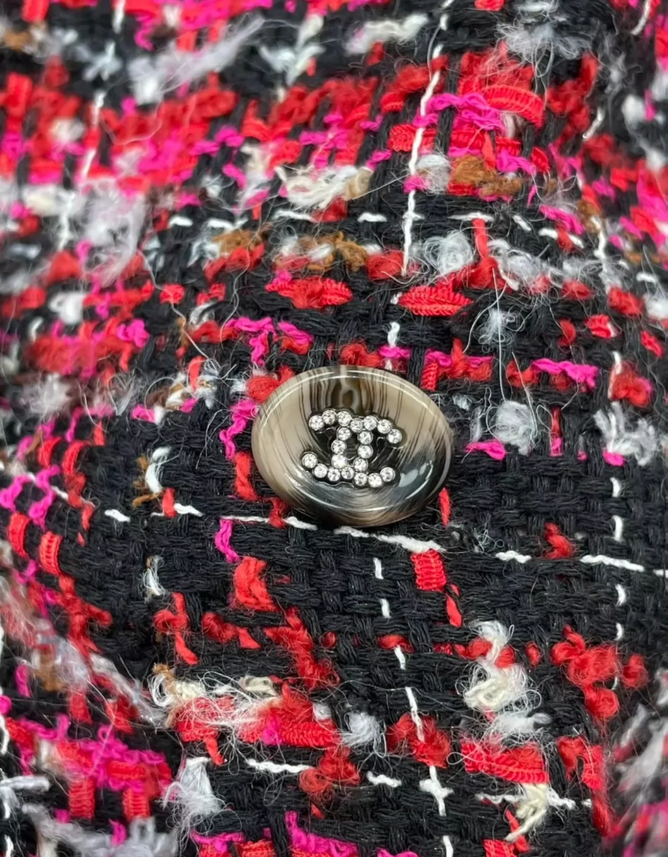 Chanel 24A red tweed coat - Image 3