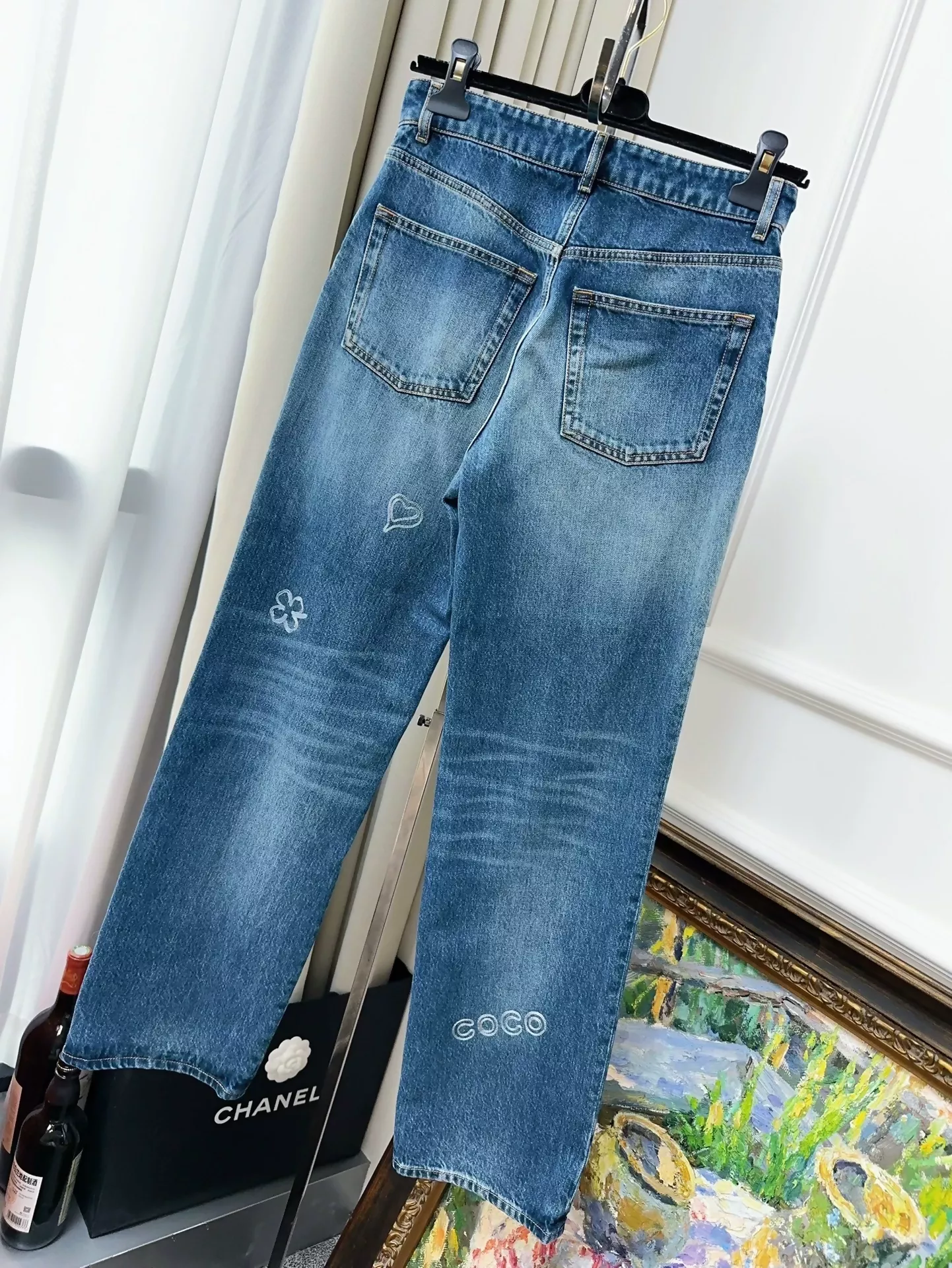 Chanel 24b blue straight jeans - Image 2