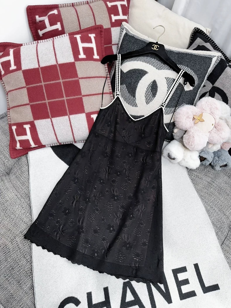 Chanel 24B Black Lace Dress - Image 3