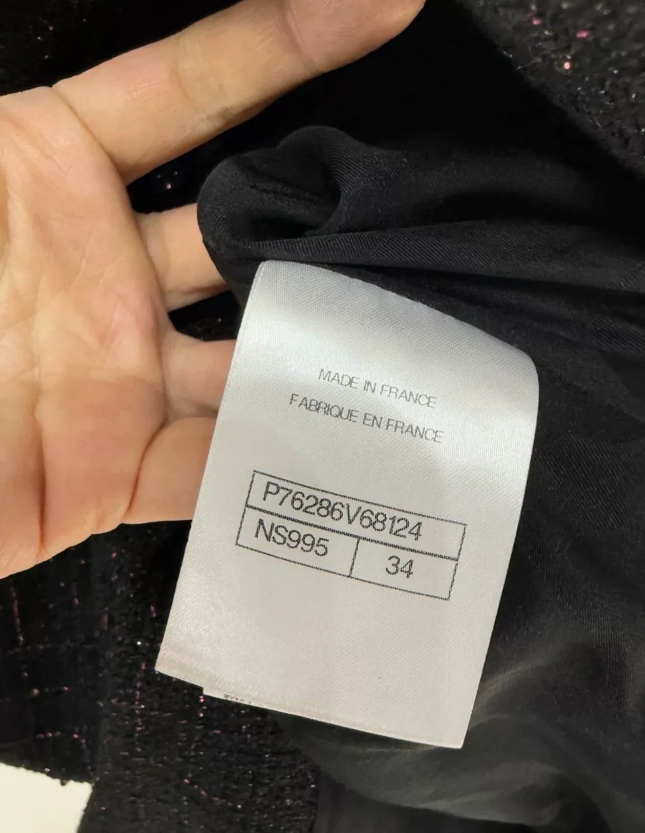 Chanel 24C Black & Pink Iridescent Tweed Dress - Image 6