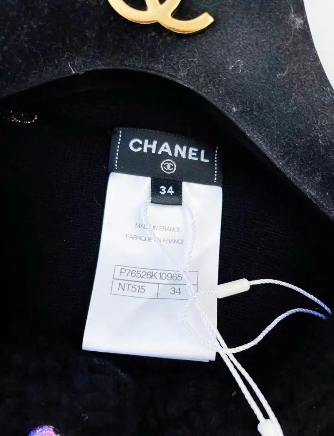 Chanel 24C cashmere jacket in black size 34 - Image 4