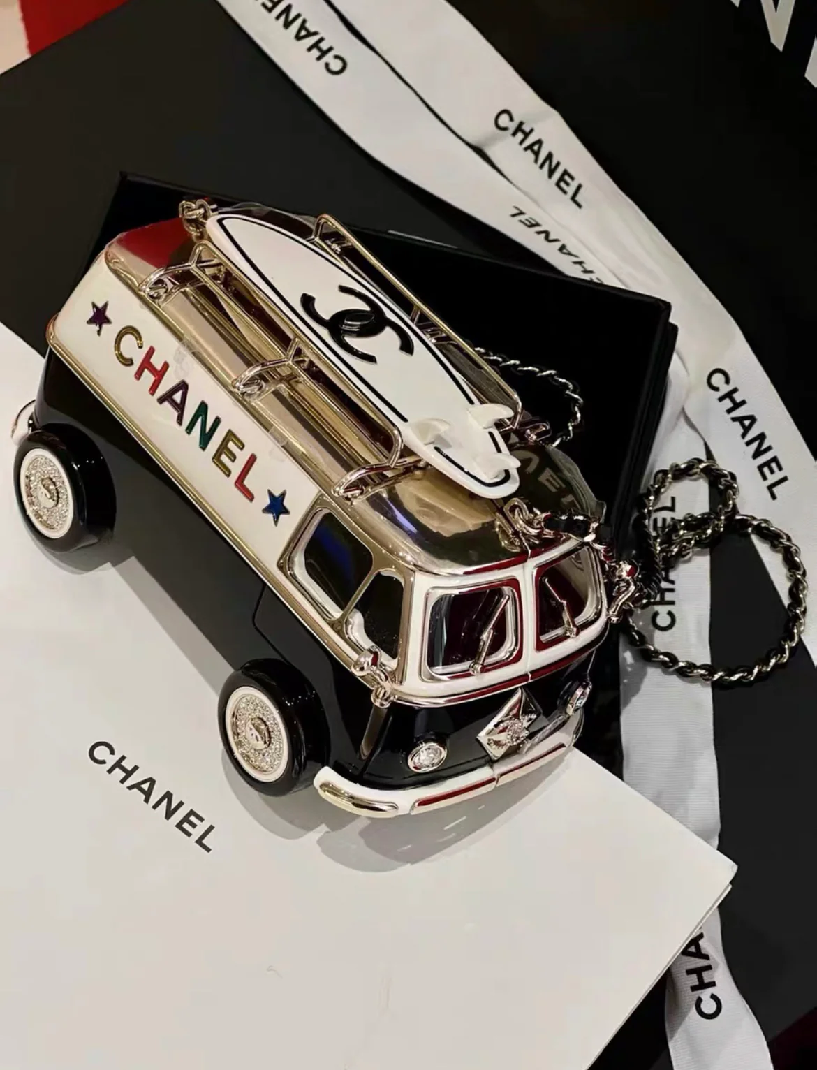 Chanel 24C Mini bus Van Hollywood Minaudiere Mini Bag handbag Collectible